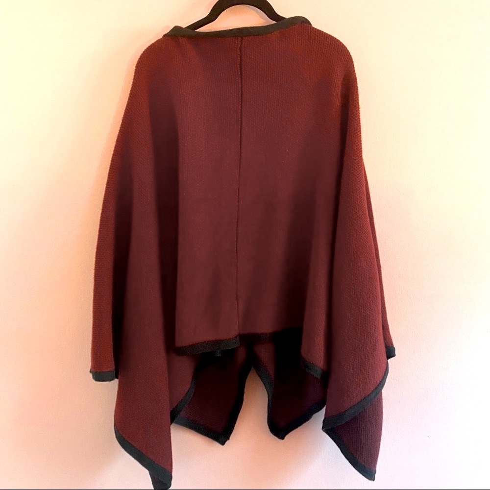 Jill Ohanneson burgundy & black cloak/cape. S/M - Picture 2 of 6